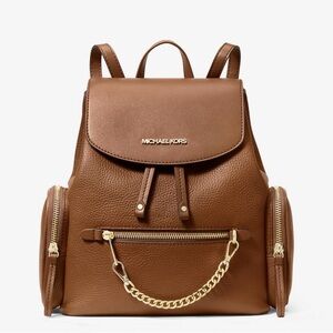NEW Michael Kors Jet Set Pebbled Leather Backpack